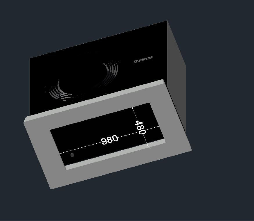 Buderus Logatherm WLW-10 MB AR Außeneinheit Monoblock Fundament