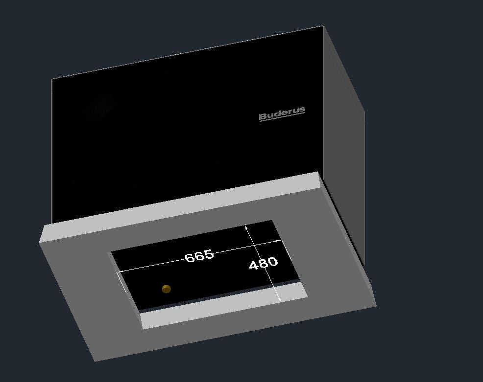 Buderus Logatherm WLW- 7 MB AR Außeneinheit Monoblock Fundament