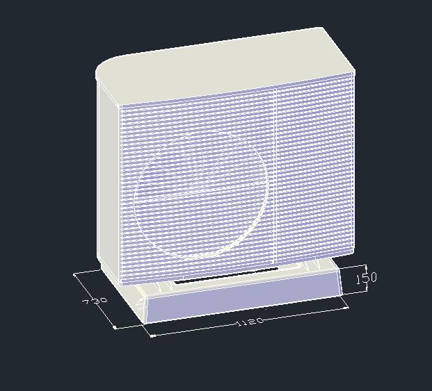 Daikin Altherma H4 EPSK12-14AW1 Aussengerät Fundament