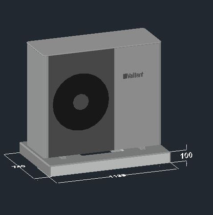 Vaillant aroTHERM plus VWL 35-75_6 A 230V S2_SE-SE Fundament