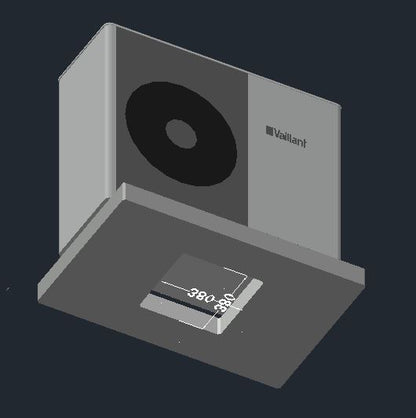 Vaillant aroTHERM plus VWL 35-75_6 A 230V S2_SE-SE Fundament