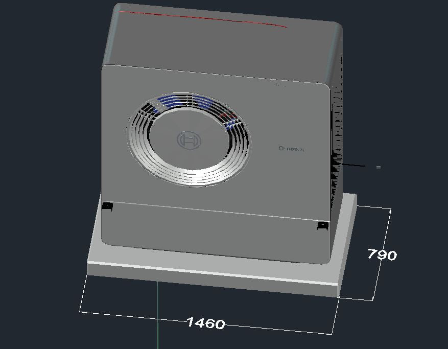 Bosch Compress 5800i AW 10 | 12 KW Fundament