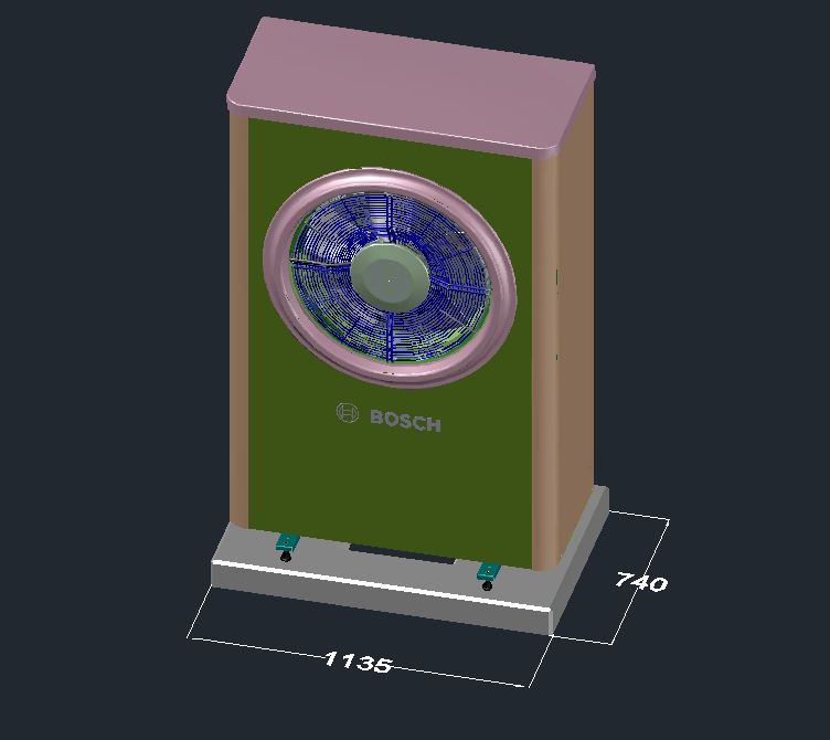 Bosch Compress 7000i AW 13 | 17 KW Fundament