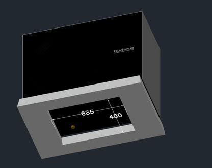 Buderus Logatherm WLW- 7 MB AR Außeneinheit Monoblock Fundament