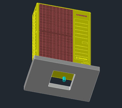 Samsung ECO TDM Split mit Hydro Wandgerät und externem Brauchwasserspeicher WPLW-TDM Split-12-WT-3 Fundament