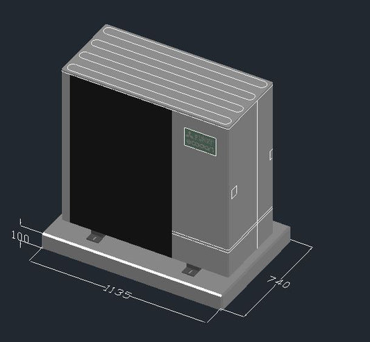 Mitsubishi Electric PUZ-SHWM 60-140-PUZ-SWM60-140 Fundament