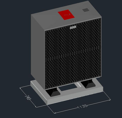 Viessmann Vitocal 250-A AWO-E-AC-AF 251.A13 2C Fundament