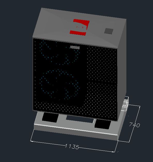 Viessmann Vitocal 150-A AWO-E-AC-AF 151.A13 Fundament