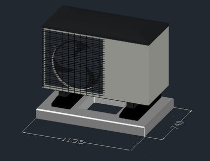 Viessmann Vitocal 200-A AWO-M-E-AC 201.A04 Fundament