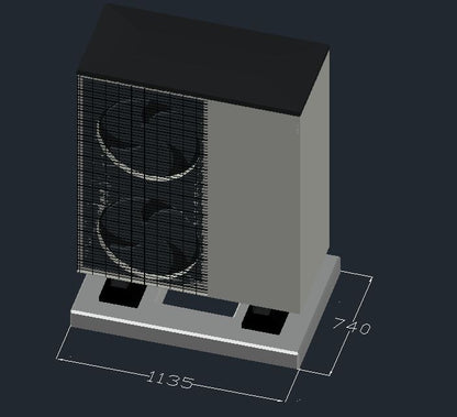 Viessmann Vitocal 200-A AWCI-AC 201.A10 Fundament